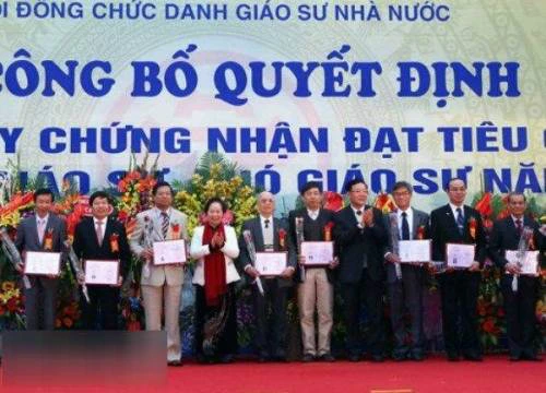 Công bố kết quả rà soát bổ nhiệm giáo sư, phó giáo sư sau ngày 28/2