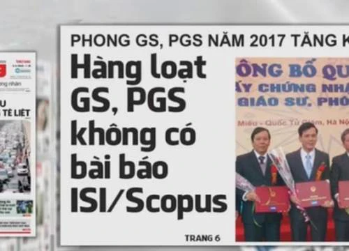 Xét duyệt tiêu chuẩn giáo sư, phó giáo sư: Liệu có bỏ lọt tiêu chí?