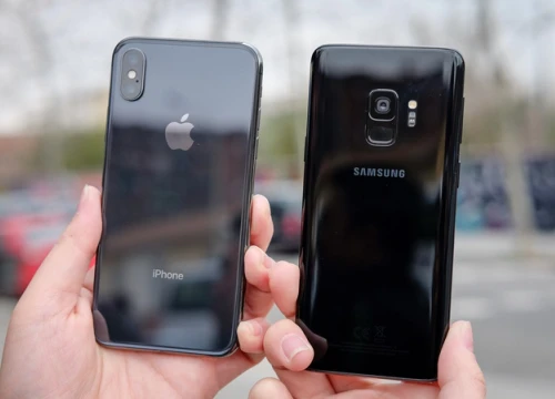 Galaxy S9 và iPhone X đọ dáng