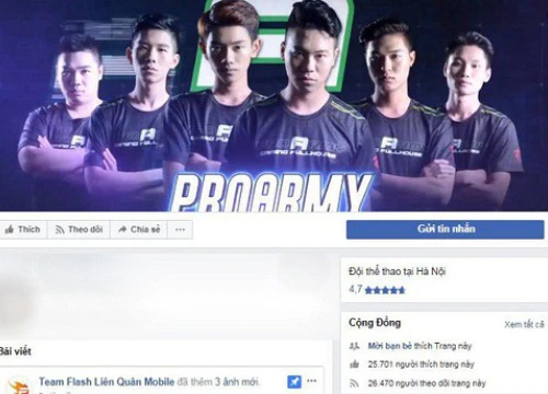 Liên Quân Mobile: ProArmy chính thức "sang tên đổi chủ", có hợp đồng tài trợ từ Team Flash