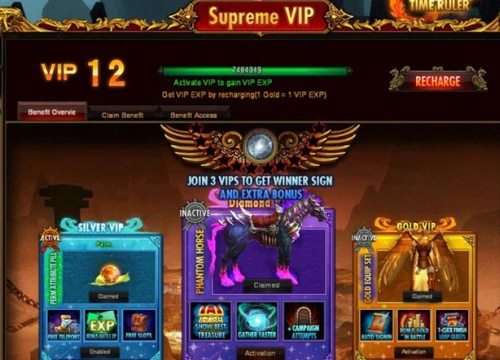 Tiêu nạp hợp lý, chính là bí quyết Vip thấp vẫn có thể đua Top, tạo thế lực trong game MMORPG