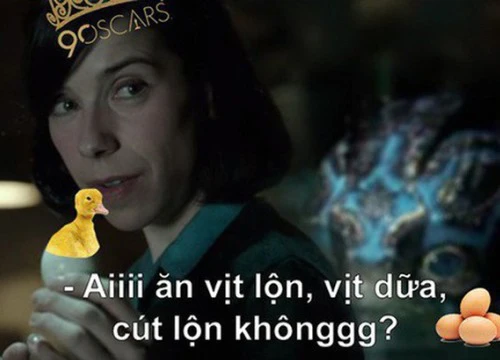 Bất mãn vì "The Shape of Water" thắng Oscar, dân mạng lôi nhau đi ăn trứng vịt luộc!