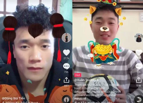 Dàn cầu thủ U23 Việt Nam gia nhập cộng đồng Tik Tok