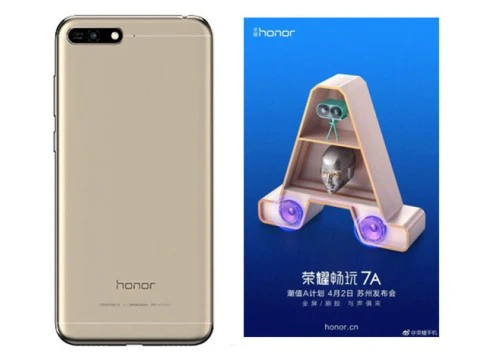 Honor 7A trang bị camera kép, nhận diện khuôn mặt sẽ ra mắt ngày 2/4