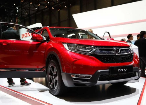 Đã mắt với Honda CR-V 2018 màu đỏ ấn tượng tại Geneva