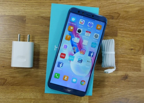 Đập hộp Honor 9 Lite màu xanh nước biển sang chảnh, giá rẻ