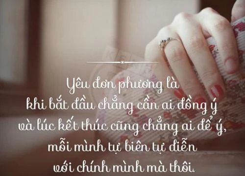 Yêu một người biết rõ không có khả năng ở bên là cảm giác gì?