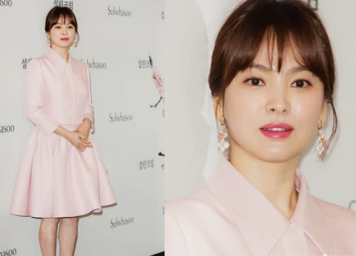 Song Hye Kyo lần đầu xuất hiện chính thức tại Hàn: Đẹp xuất sắc, nhưng mặt và bụng hơi đáng nghi?