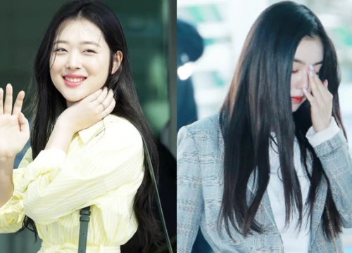 Màn đụng độ hiếm hoi giữa 2 nữ thần Sulli và Irene, Red Velvet đồng loạt lộ chân thô và mụn lấm tấm