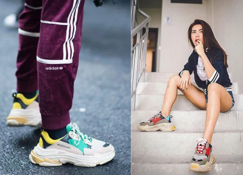 Sneaker 'thô kệch' lên ngôi mùa mốt 2018