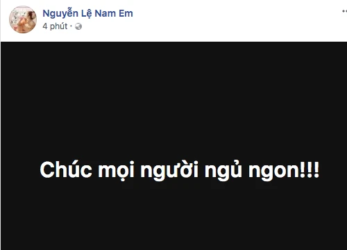 Nam Em "chúc ngủ ngon" giữa ban ngày khiến dân mạng lo lắng