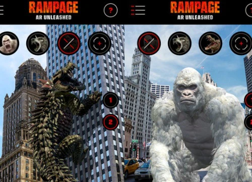 Rampage: AR Unleashed - Game thực tế ảo thú vị cho thả quái vật Rampage ra tàn phá thế giới thực