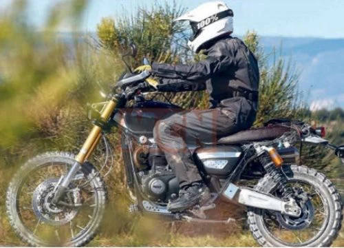 Triumph Bonneville Scrambler 1200 lần đầu lộ diện, off-road ấn tượng