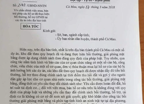 Cán bộ mua hồ sơ bồi hoàn, giải tỏa của dân rồi đòi tăng hỗ trợ, tái định cư