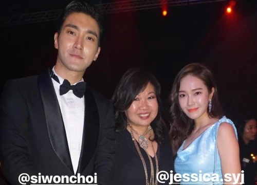 Choi Siwon và Jessica 'đoàn tụ' tại sự kiện từ thiện diễn ra ở Hồng Kông