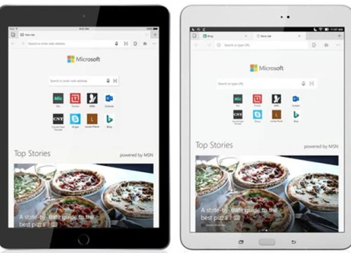 Microsoft Edge đến với iPad và máy tính bảng Android