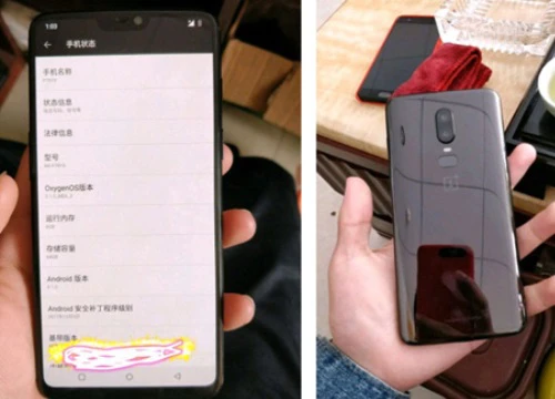 OnePlus 6 lộ "nguyên hình", bộ nhớ RAM 8 GB mạnh hơn iPhone X