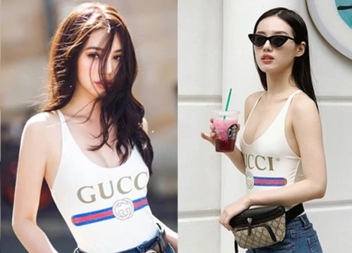 Áo bơi một mảnh của Gucci được mỹ nhân Vbiz 'đua nhau' chưng diện ra phố