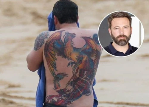 Hình xăm xấu đau đớn trên lưng sao hạng A Ben Affleck tự lật tẩy sự nghiệp chính mình