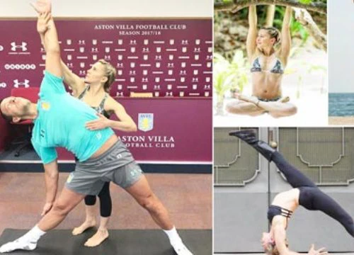 John Terry chăm tập yoga với cô giáo xinh đẹp