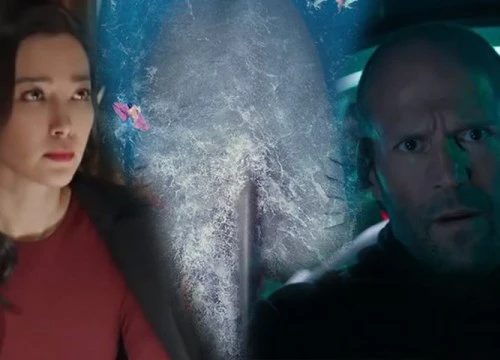 Jason Statham ra biển tiêu diệt cá mập khổng lồ Megalodon cùng Lý Băng Băng trong trailer 'The Meg'