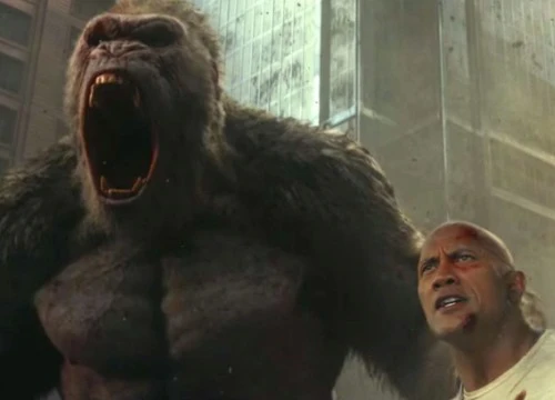 Phim về quái thú khổng lồ &#8220;Rampage&#8221; của The Rock được giới phê bình ca ngợi hết lời