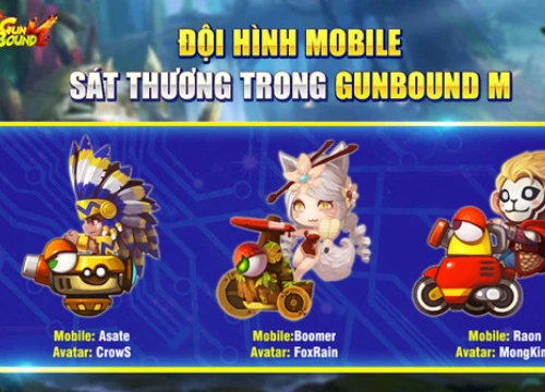 Những đội hình chuẩn không cần chỉnh của GunBound M