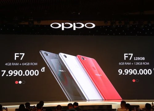 Oppo F7 tai thỏ về Việt Nam, giá từ 7,99 triệu đồng