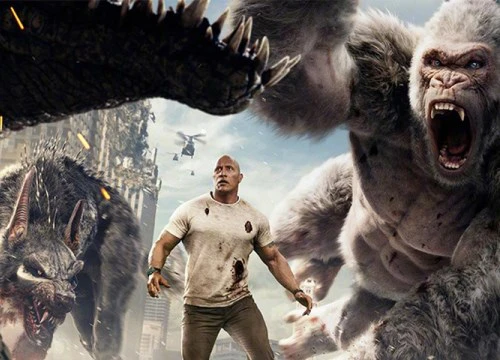 'Rampage': Trận chiến sống còn của con người với 3 loài siêu thú khổng lồ