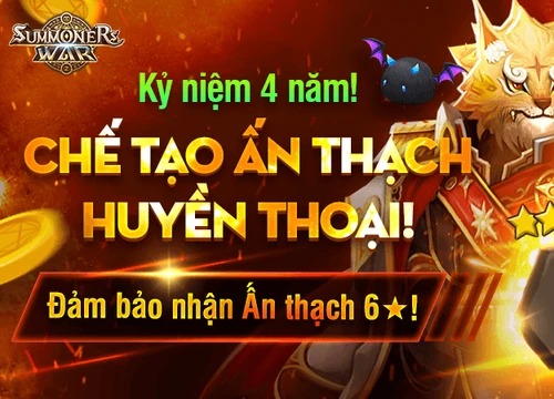 Tri ân game thủ mừng 4 năm tuổi, Summoners War tung hàng loạt sự kiện hấp dẫn