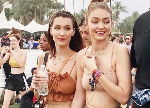 Cả chị lẫn em vừa đẹp vừa sexy, Gigi và Bella Hadid làm trái tim mọi chàng trai loạn nhịp tại Coachella