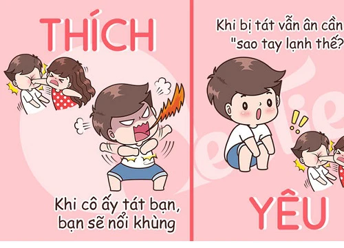 BỘ ẢNH HÀI HƯỚC: SỰ KHÁC BIỆT GIỮA THÍCH VÀ YÊU THẬT LÒNG CỦA CÁC CẶP ĐÔI LÀ GÌ?