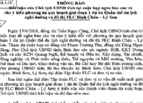 Điều chỉnh vị trí xây đồn biên phòng để thực hiện dự án nghỉ dưỡng