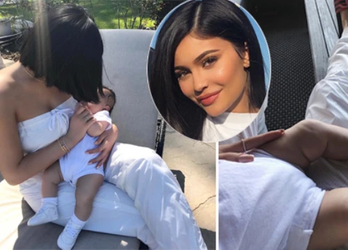 Kylie Jenner khoe ảnh con gái bụ bẫm gần 3 tháng tuổi