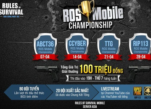 ROS Mobile Championship tuần thứ 3 sẽ được tổ chức bởi DŨNG CT