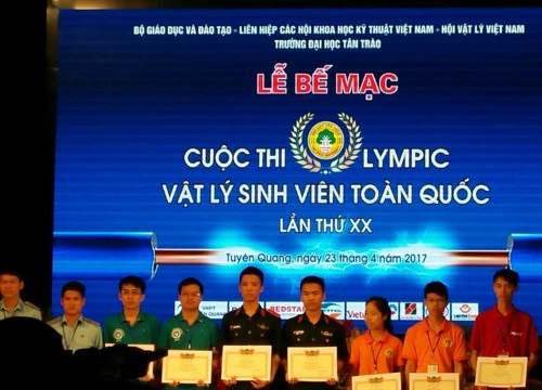 Trường ĐH Sư phạm Thái Nguyên đoạt giải cao tại Cuộc thi Olympic Vật lý sinh viên toàn quốc 2018