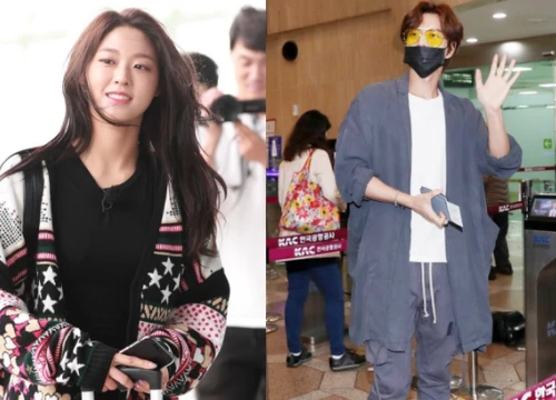 &#8220;Báu vật quốc dân&#8221; Seolhyun đẹp như đóng quảng cáo, tài tử Park Hae Jin bị chê vì cưa sừng làm nghé tại sân bay