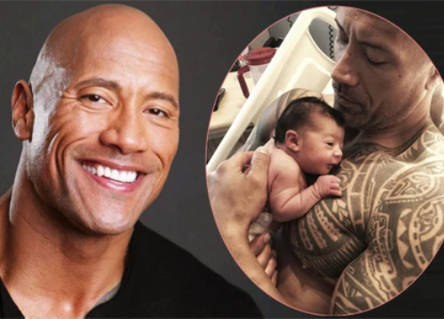 Dwayne Johnson bỏ lỡ buổi ra mắt phim vì thức đêm trông con gái vừa chào đời