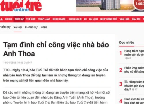 TP.HCM: Công an điều tra nghi án nhà báo xâm hại nữ cộng tác viên