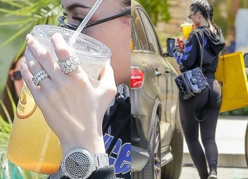 Kylie Jenner đeo kim cương "nặng cả tay", khoe chân dài và vòng 3 khủng trên phố