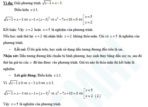 Những sai lầm dễ mất điểm khi làm bài thi môn Toán vào lớp 10