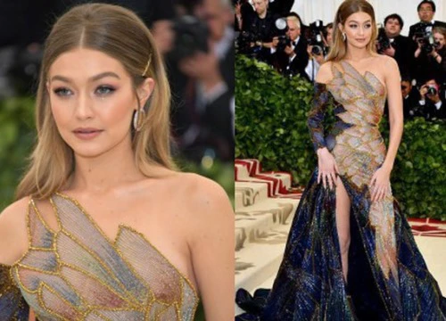 Chưa biết mặc đúng chủ đề Met Gala không, chỉ vẻ đẹp tiên nữ của Gigi Hadid cũng đủ làm người ta xao xuyến