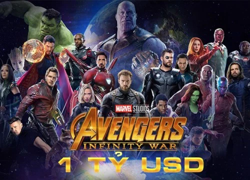 Phim 'Avengers: Infinity War' lập kỷ lục đạt 1 tỷ USD trong thời gian nhanh nhất lịch sử điện ảnh