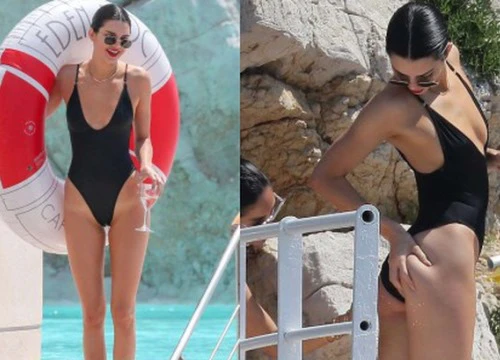 Diện áo tắm khoét hông cao táo bạo, Kendall Jenner khoe body cực gợi cảm tại Cannes