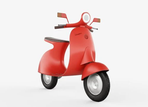 Hút mắt mẫu xe điện mang phong cách Vespa cổ điển