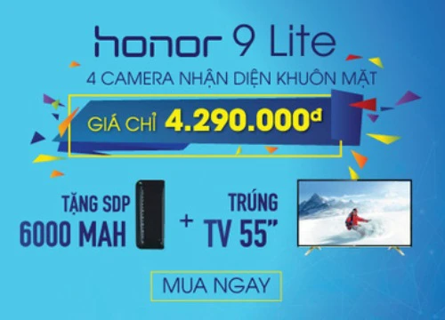 Mua điện thoại Honor trúng tivi 55 inch mỗi tuần