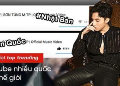 Thật bất ngờ, MV "Chạy ngay đi" của Sơn Tùng M-TP đang lọt top thịnh hành trên Youtube nhiều nước trên thế giới