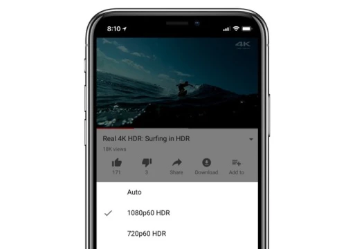 iPhone X đã hỗ trợ xem video YouTube HDR chất lượng cao