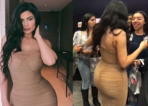 Kylie Jenner "đánh lừa thị giác" với váy màu nude bốc lửa, được hàng trăm fan đứng chờ đầy đường