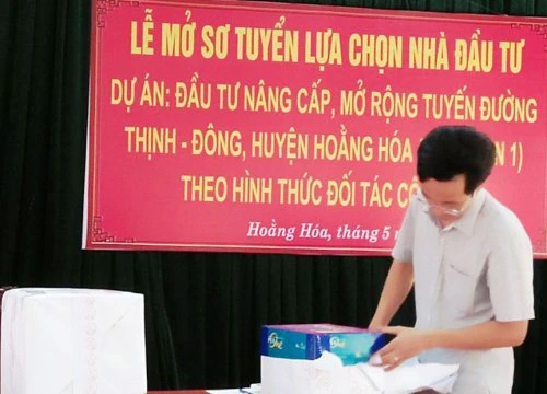 Lễ đấu thầu dự án 224 tỷ đồng của huyện Hoằng Hóa được đánh giá tốt